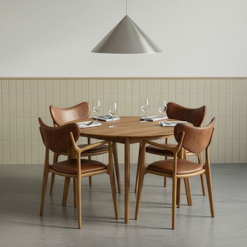 RO Salon spisebordØ120cm i eik, uttrekkbart