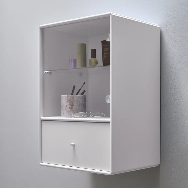 Quadrant  Sunrise vitrineskap 40x59cm med skuff og glassdør